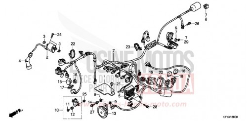 WIRE HARNESS CBR125RSC de 2012